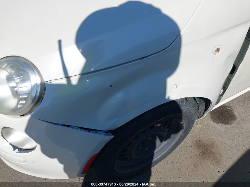 2013 Fiat 500 Pop VIN: 3C3CFFAR8BT739531 Lot: 39747913