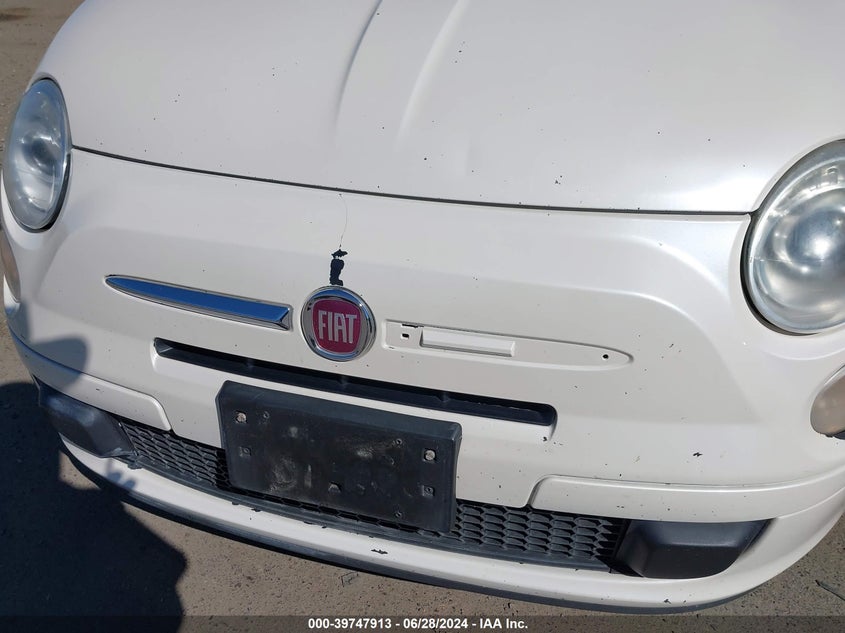 2013 Fiat 500 Pop VIN: 3C3CFFAR8BT739531 Lot: 39747913