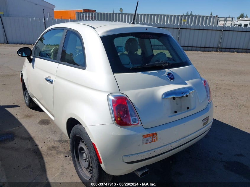 2013 Fiat 500 Pop VIN: 3C3CFFAR8BT739531 Lot: 39747913