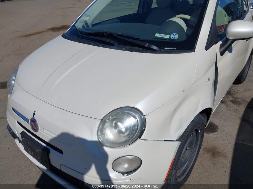 2013 Fiat 500 Pop VIN: 3C3CFFAR8BT739531 Lot: 39747913