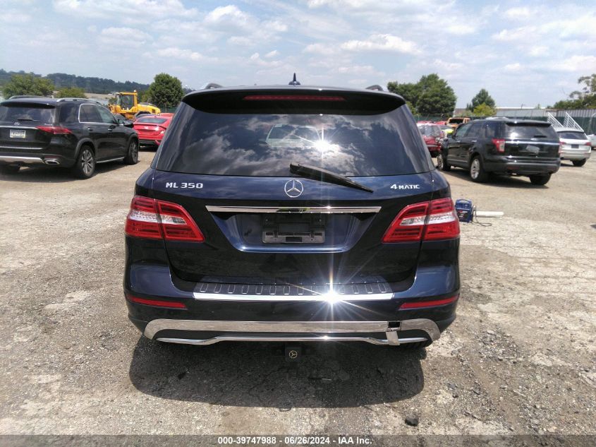 2015 Mercedes-Benz Ml 350 4Matic VIN: 4JGDA5HB7FA602409 Lot: 39747988