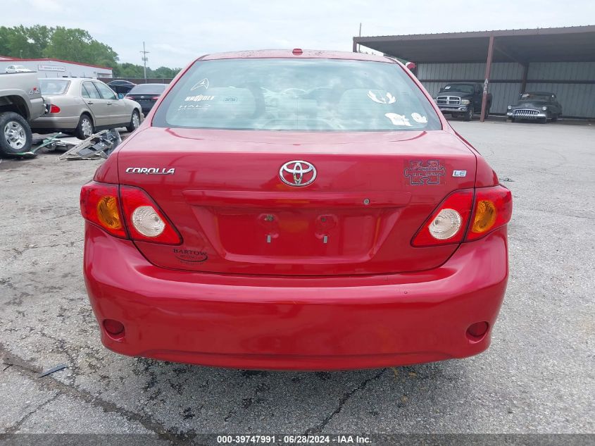 2009 Toyota Corolla Le VIN: 2T1BU40E69C122459 Lot: 39747991