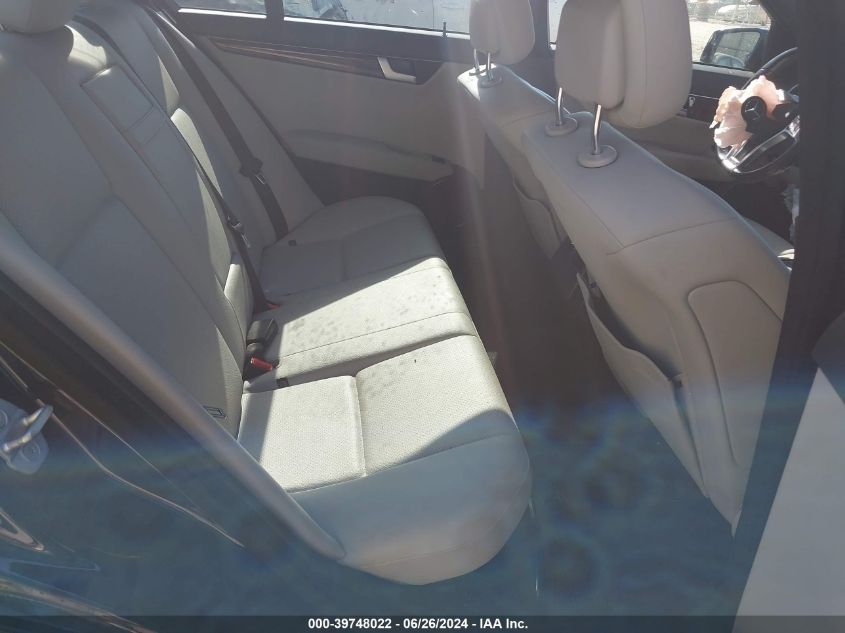 2012 Mercedes-Benz C 250 VIN: WDDGF4HBXCR220665 Lot: 39748022