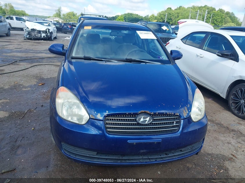 2009 Hyundai Accent Gls VIN: KMHCN46C59U332072 Lot: 39748053