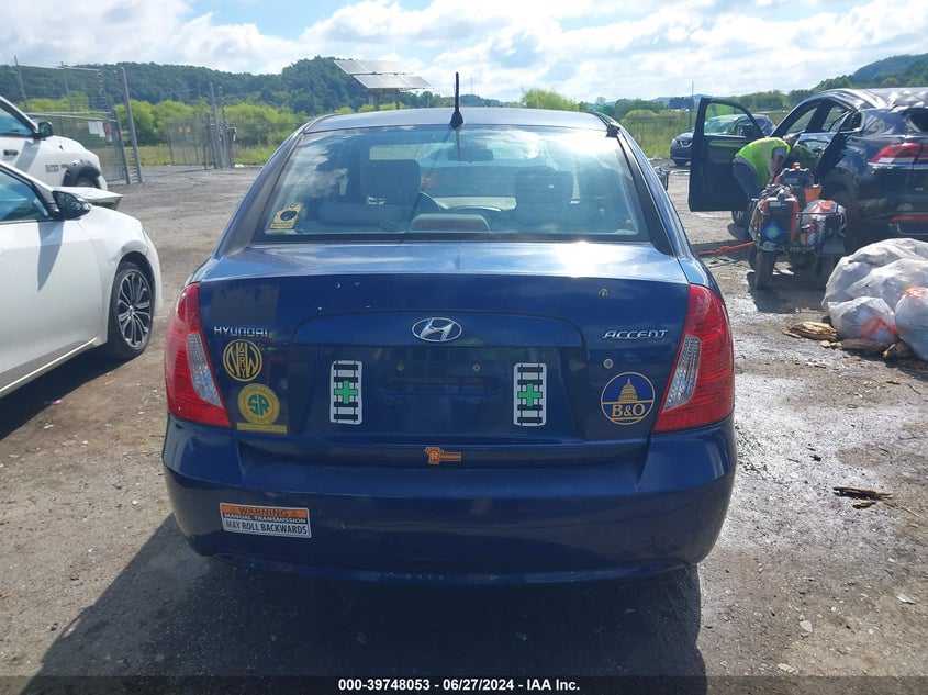 2009 Hyundai Accent Gls VIN: KMHCN46C59U332072 Lot: 39748053