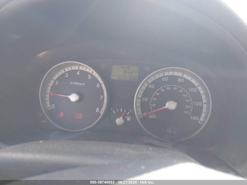 2009 Hyundai Accent Gls VIN: KMHCN46C59U332072 Lot: 39748053