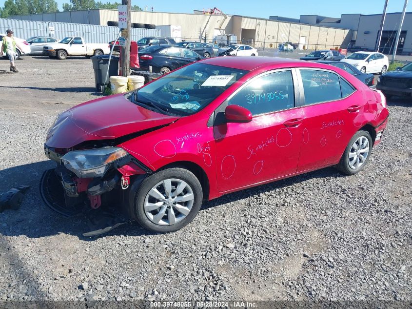 2016 Toyota Corolla Le VIN: 2T1BURHE6GC530555 Lot: 39748055