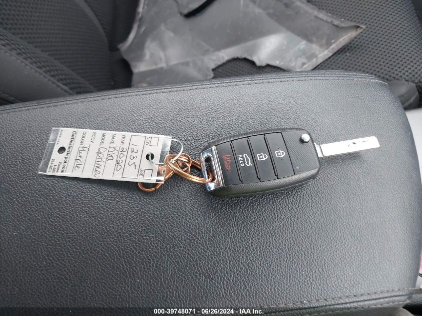 2020 Kia Optima Lx/S/Se VIN: 5XXGT4L31LG411235 Lot: 39748071