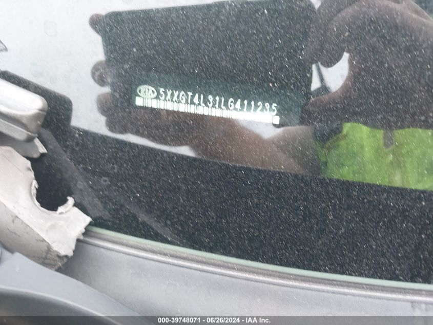 2020 Kia Optima Lx/S/Se VIN: 5XXGT4L31LG411235 Lot: 39748071