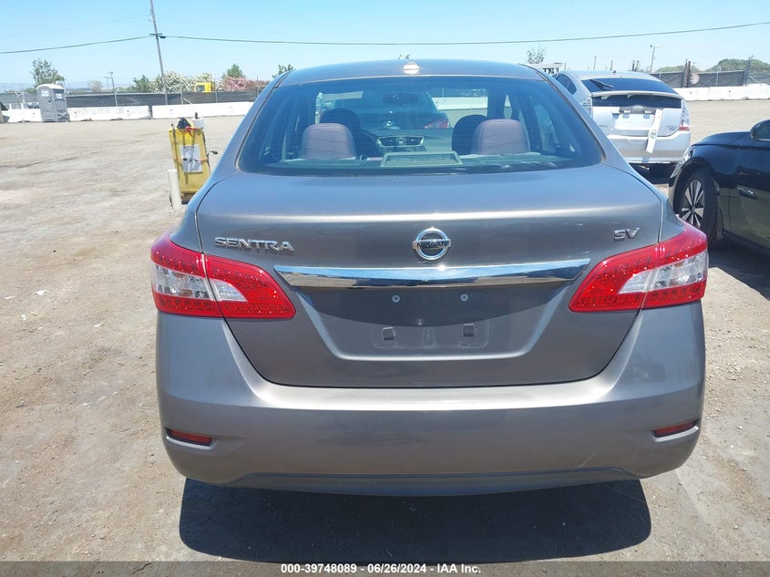 2015 Nissan Sentra Sv VIN: 3N1AB7AP0FL634278 Lot: 39748089