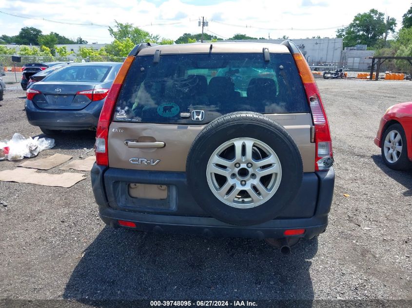 2003 Honda Cr-V Ex VIN: SHSRD78823U153783 Lot: 39748095