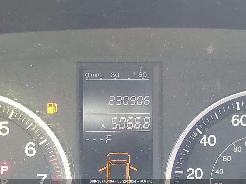 2009 Honda Cr-V Ex-L VIN: JHLRE38709C004916 Lot: 39748104