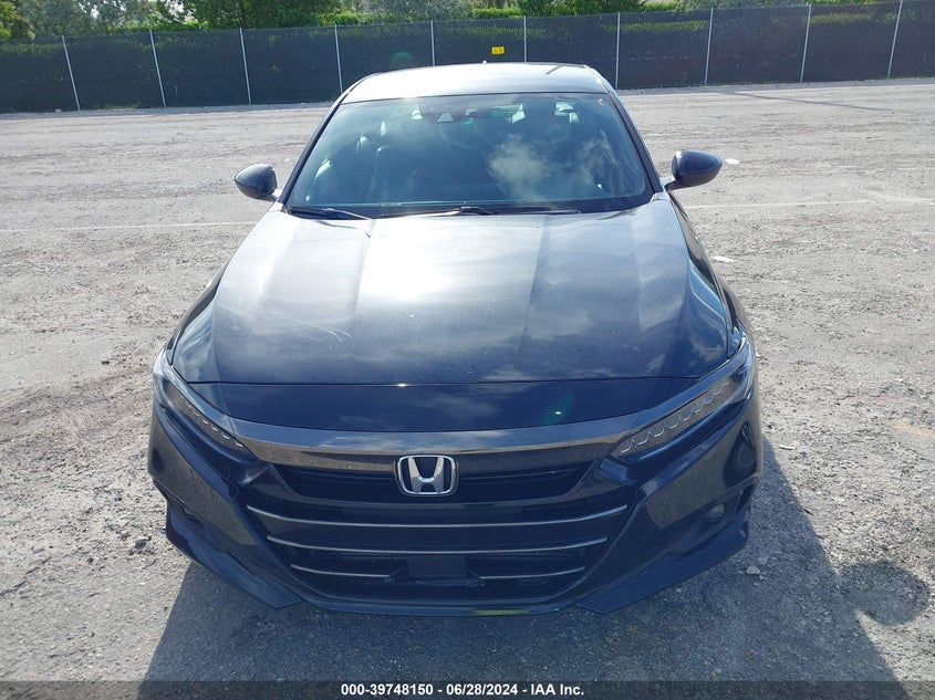 VIN: 1HGCV1F38MA074404 2021 HONDA ACCORD SPORT