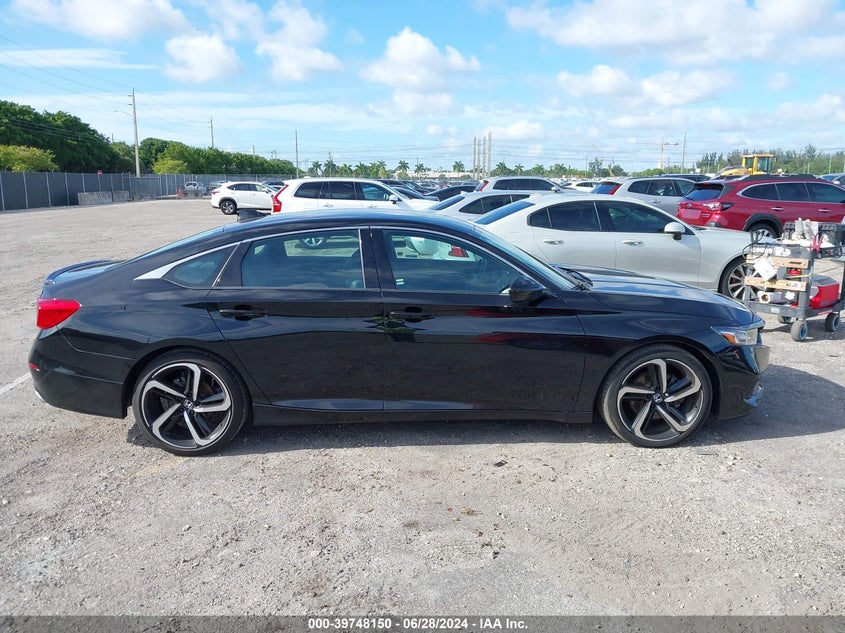 VIN: 1HGCV1F38MA074404 2021 HONDA ACCORD SPORT