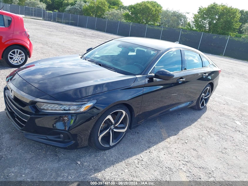 VIN: 1HGCV1F38MA074404 2021 HONDA ACCORD SPORT