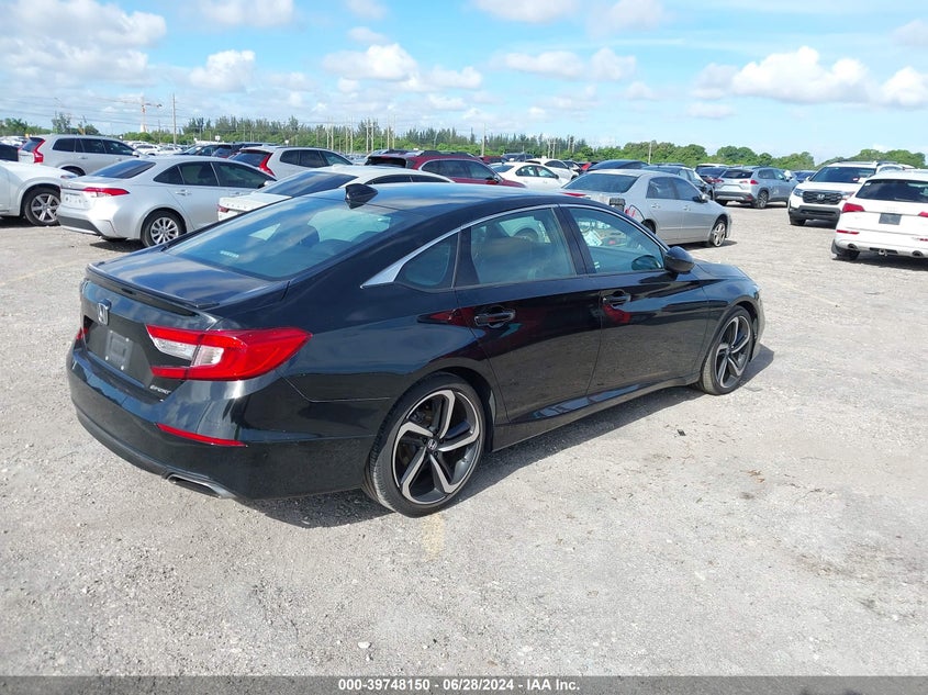 VIN: 1HGCV1F38MA074404 2021 HONDA ACCORD SPORT