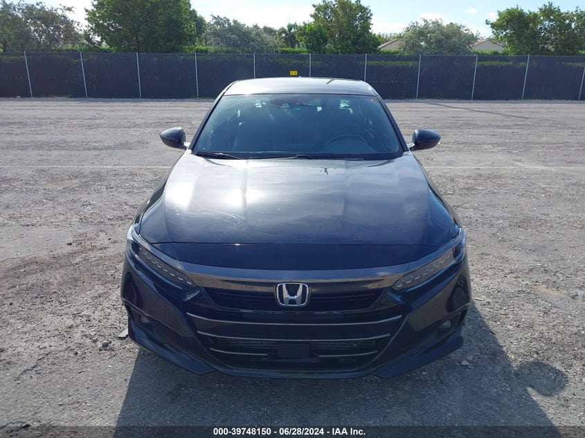 VIN: 1HGCV1F38MA074404 2021 HONDA ACCORD SPORT