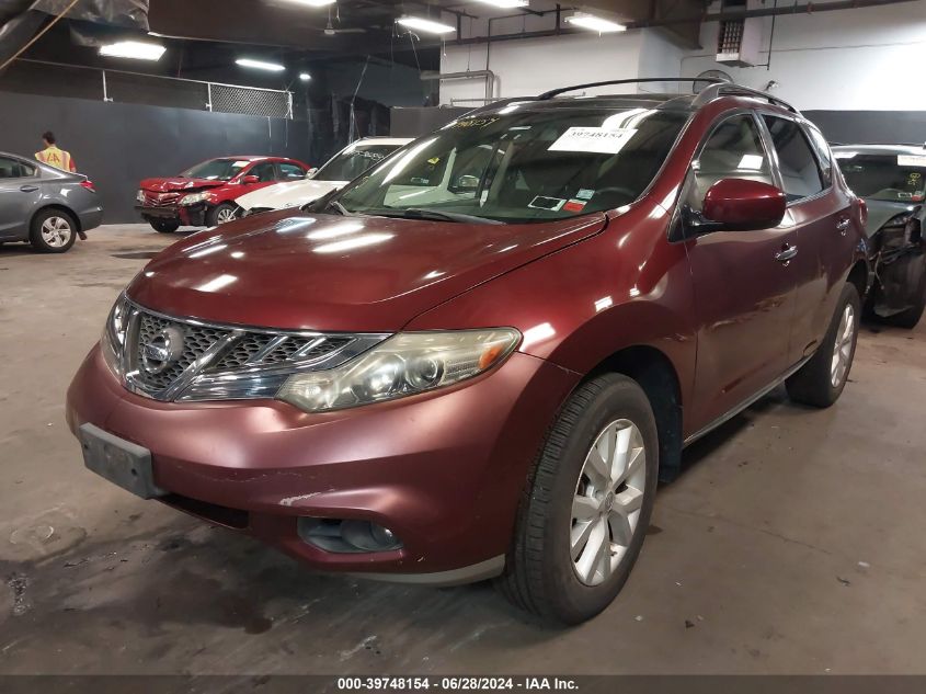 JN8AZ1MW2CW208868 2012 Nissan Murano Sv