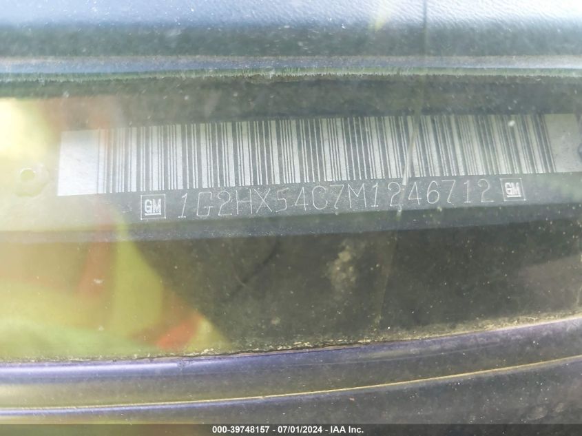 1991 Pontiac Bonneville Le VIN: 1G2HX54C7M1246712 Lot: 39748157