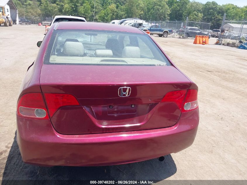 2007 Honda Civic Lx VIN: 2HGFA16557H506706 Lot: 39748202