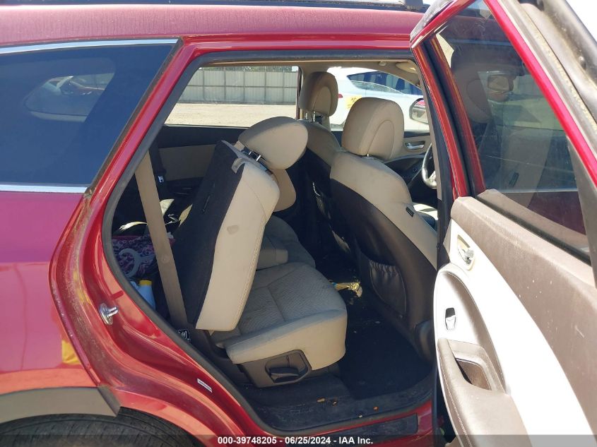 2013 Hyundai Santa Fe Gls VIN: KM8SM4HF0DU008722 Lot: 39748205