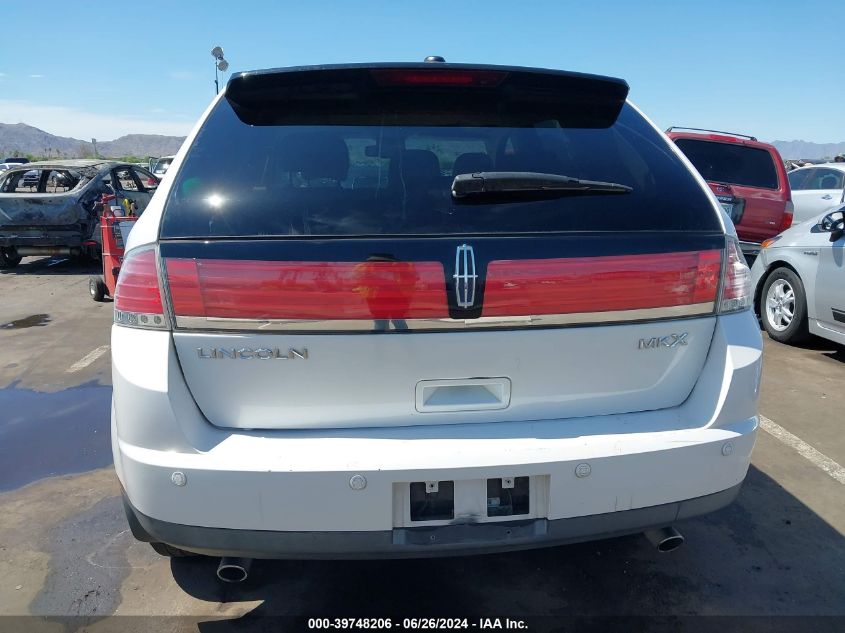 2010 Lincoln Mkx VIN: 2LMDJ6JC2ABJ35443 Lot: 39748206