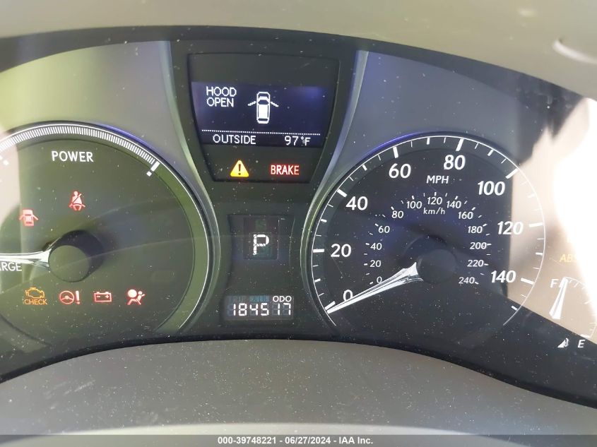 2011 Lexus Rx 450H VIN: JTJBC1BA8B2041301 Lot: 39748221