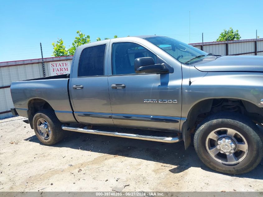 2005 Dodge Ram 2500 Slt/Laramie VIN: 3D7KS28C25G741630 Lot: 39748285