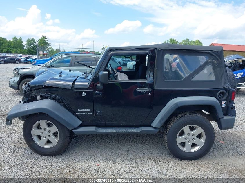 2014 Jeep Wrangler Sport VIN: 1C4GJWAG3EL235587 Lot: 39748315