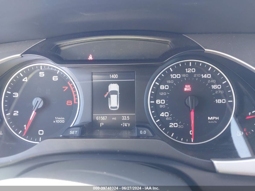 2011 Audi A4 2.0T Premium VIN: WAU4FBFL9BA123805 Lot: 39748324