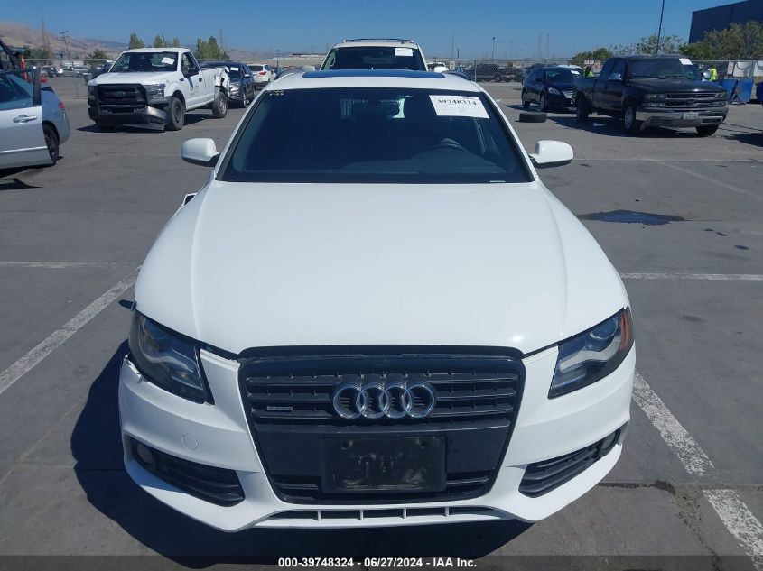2011 Audi A4 2.0T Premium VIN: WAU4FBFL9BA123805 Lot: 39748324