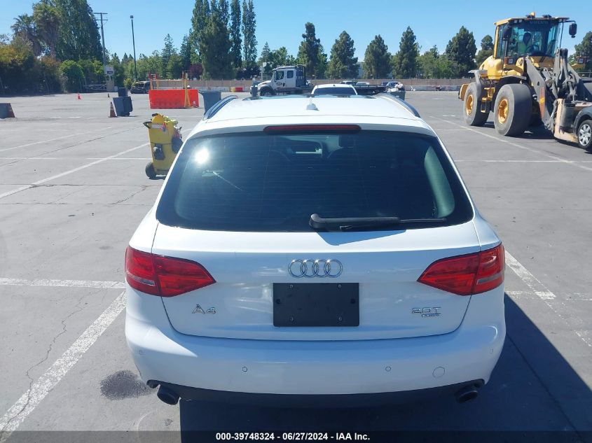 2011 Audi A4 2.0T Premium VIN: WAU4FBFL9BA123805 Lot: 39748324