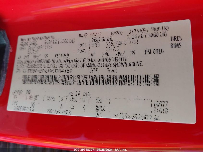 2017 Ford F-150 Xl VIN: 1FTEW1EF8HKD84150 Lot: 39748327