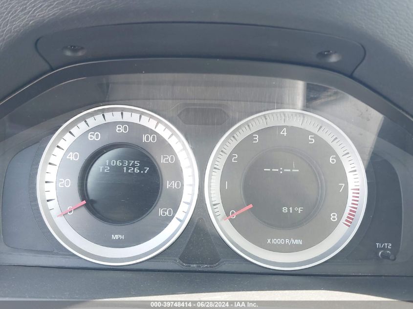 2012 Volvo S60 T5 VIN: YV1622FS2C2102539 Lot: 39748414