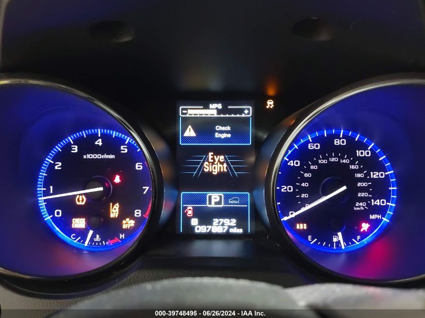 2019 Subaru Outback 2.5I Premium VIN: 4S4BSAFC2K3367246 Lot: 39748495