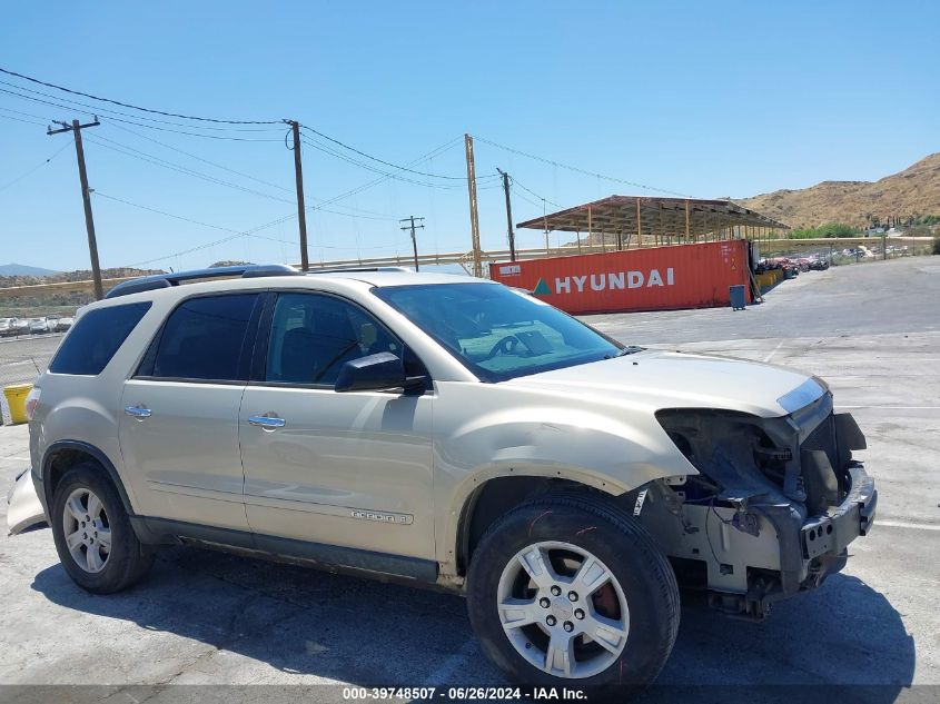 2007 GMC Acadia Sle-1 VIN: 1GKER13787J151798 Lot: 39748507