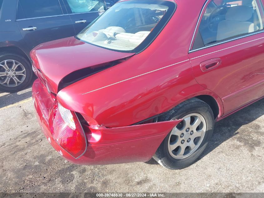 2000 Mazda 626 Es/Lx VIN: 1YVGF22C2Y5173401 Lot: 39748530