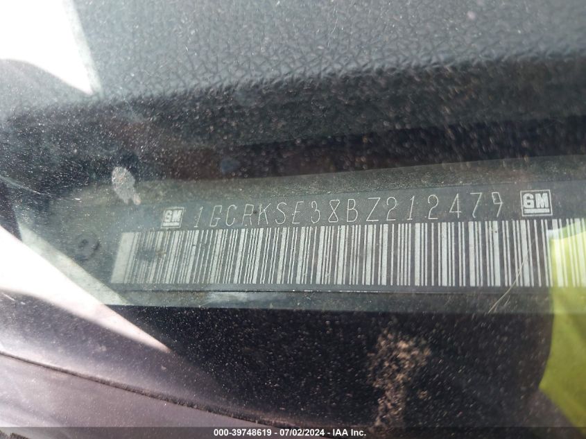 2011 Chevrolet Silverado K1500 Lt VIN: 1GCRKSE38BZ212479 Lot: 39748619