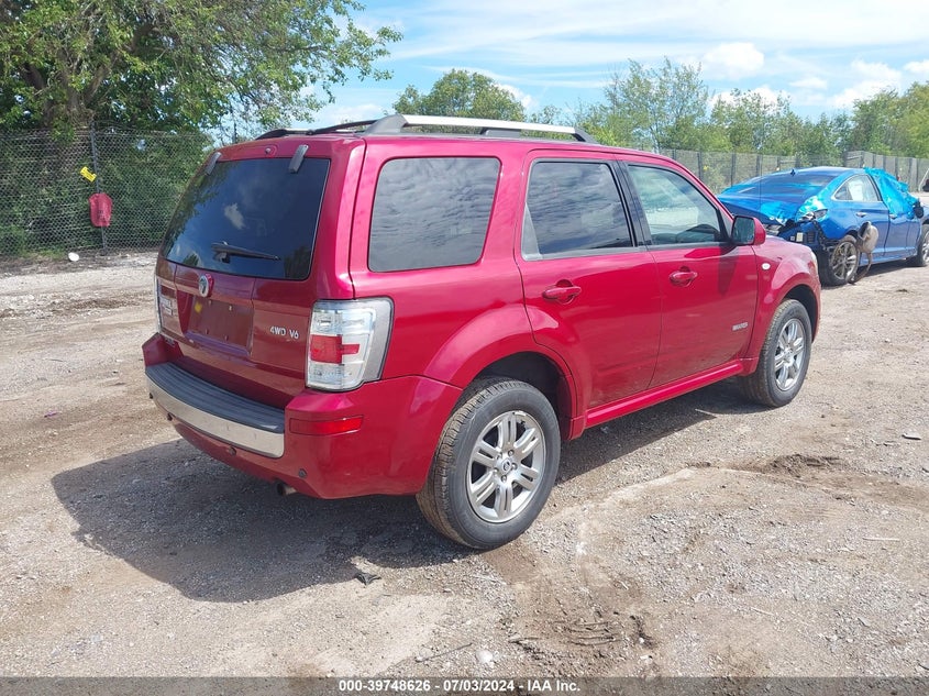 2008 Mercury Mariner Premier VIN: 4M2CU97108KJ15924 Lot: 39748626