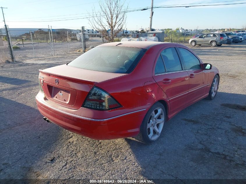 2007 Mercedes-Benz C 230 Sport VIN: WDBRF52H77F930490 Lot: 39748643