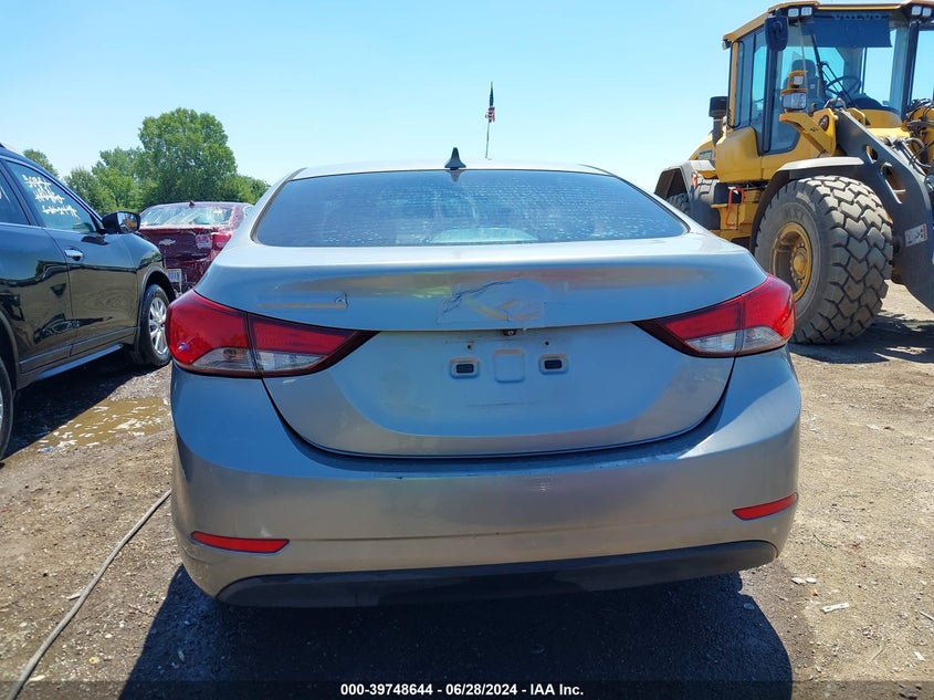 2014 Hyundai Elantra Se VIN: KMHDH4AE4EU139653 Lot: 39748644