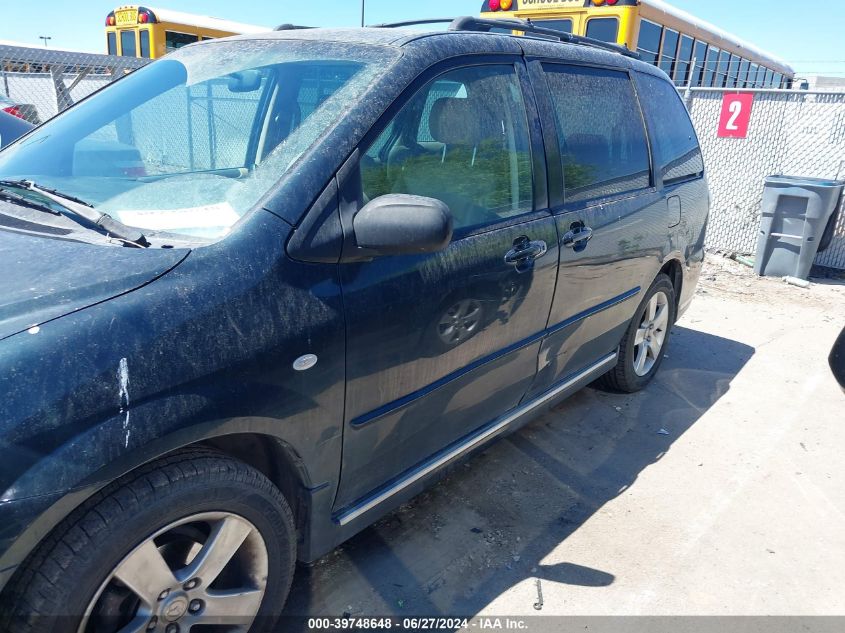 2004 Mazda Mpv Es VIN: JM3LW28J940524250 Lot: 39748648