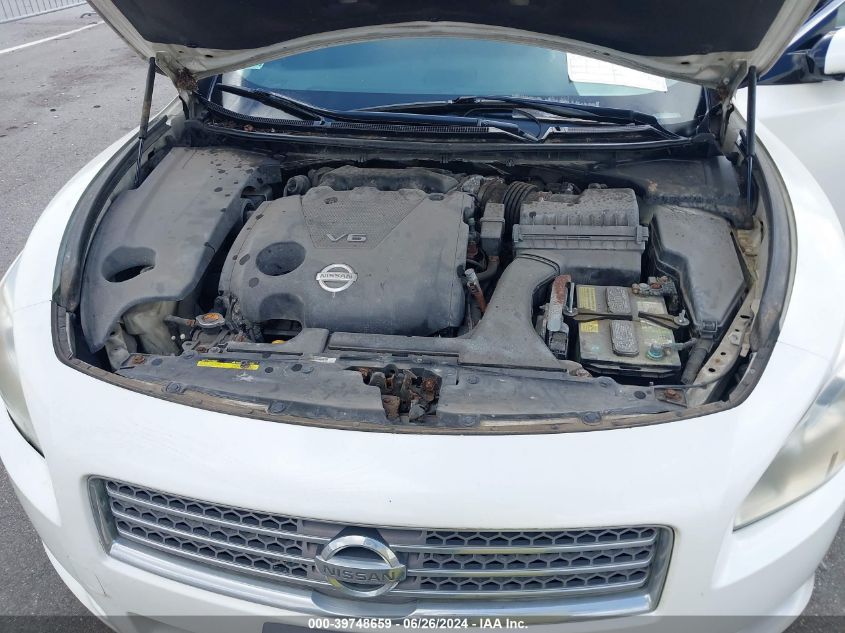2010 Nissan Maxima 3.5 Sv VIN: 1N4AA5APXAC834034 Lot: 39748659