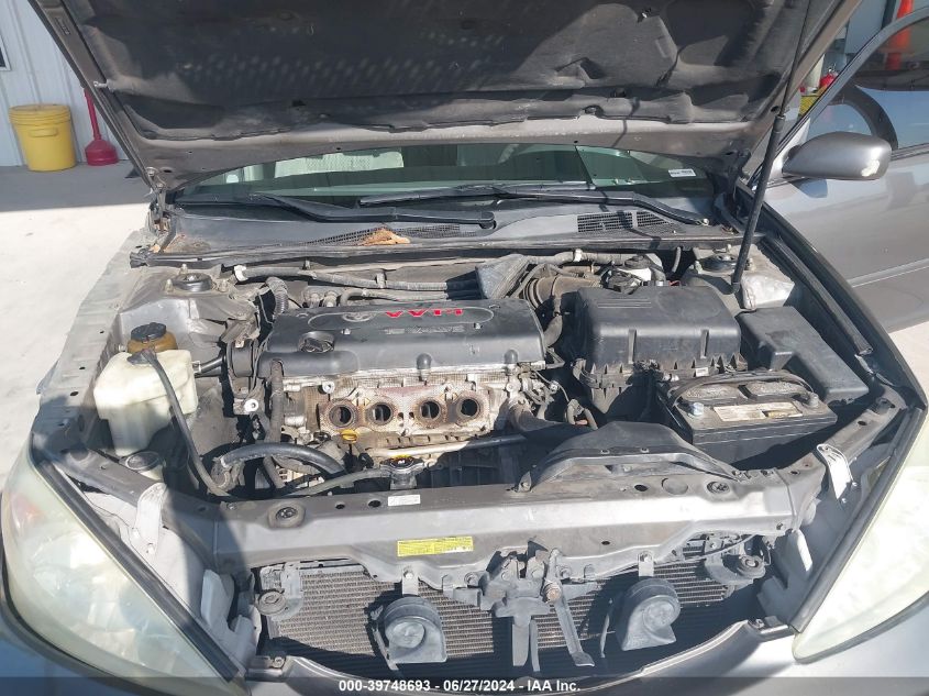 2004 Toyota Camry Le/Xle/Se VIN: 4T1BE32KX4U868611 Lot: 39748693