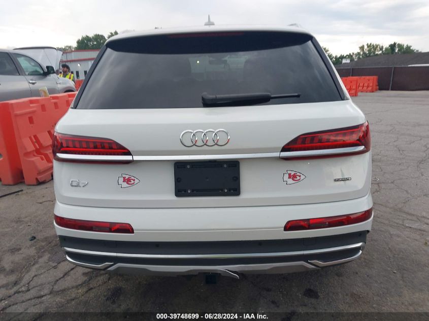 2023 Audi Q7 Premium 45 Tfsi Quattro Tiptronic VIN: WA1ACBF73PD013236 Lot: 39748699