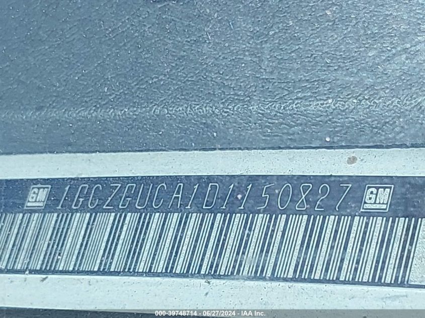 2013 Chevrolet Express 3500 Work Van VIN: 1GCZGUCA1D1150827 Lot: 39748714