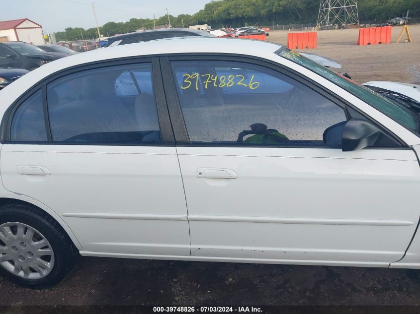 2004 Honda Civic Lx VIN: 2HGES16574H617617 Lot: 39748826