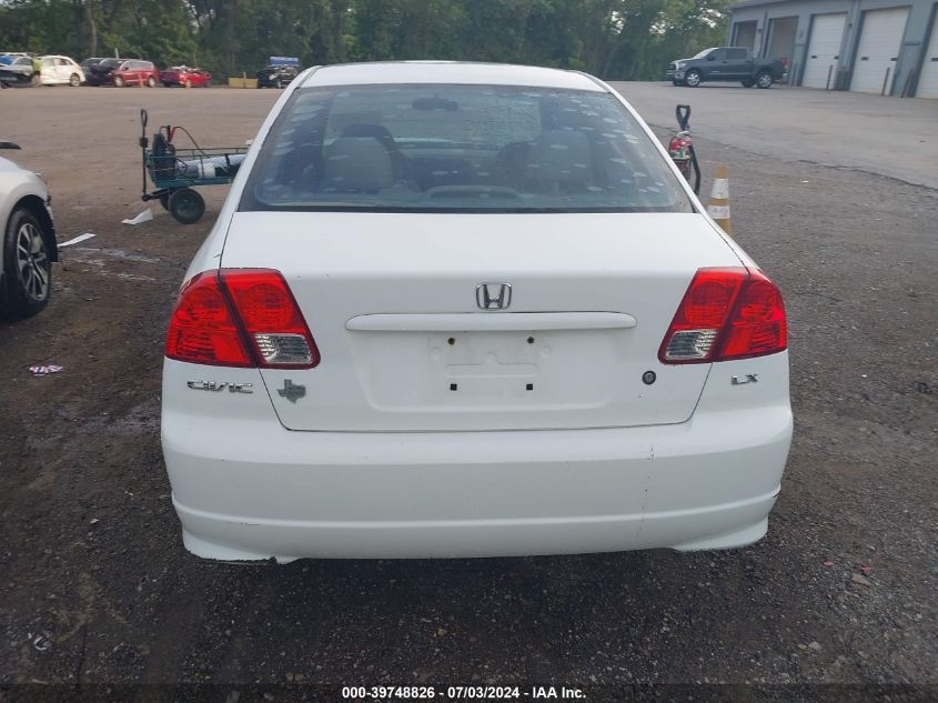 2004 Honda Civic Lx VIN: 2HGES16574H617617 Lot: 39748826