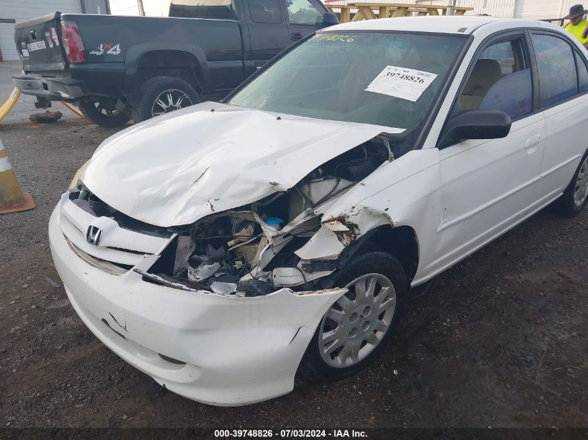 2004 Honda Civic Lx VIN: 2HGES16574H617617 Lot: 39748826