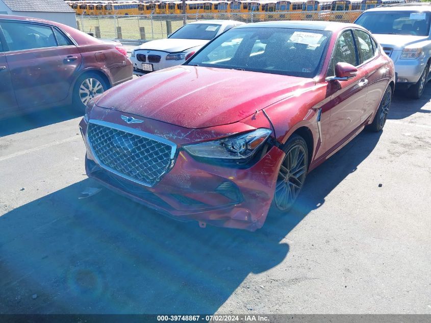 KMTG74LEXKU035005 2019 Genesis G70 3.3T Advanced